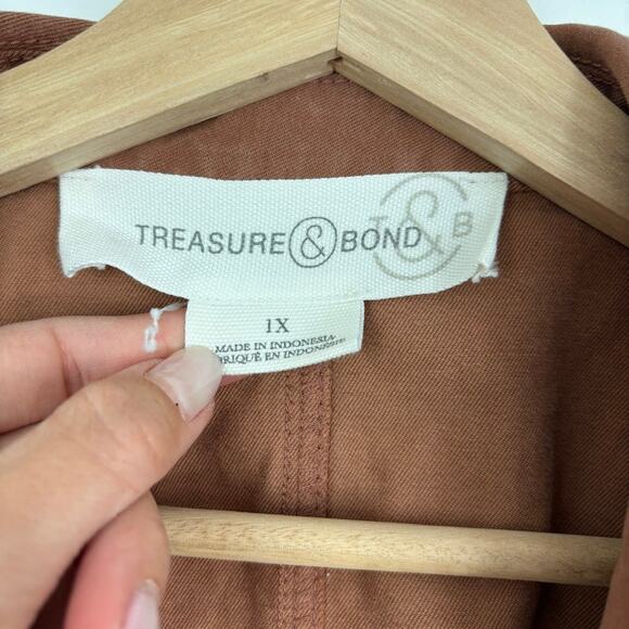 UTILITY CORE Treasure & Bond Jacket – Rust Tencel Blend Layer – Women’s 1X - Picture 3 of 6